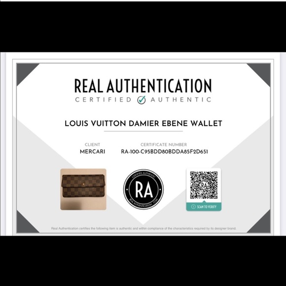- Authentic Luis Vuitton Damier Ebene long wallet crossbody - Picture 10 of 10